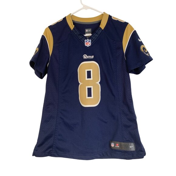 Nike NFL LA Rams #8 Bradford On Field Womens Jersey Navy Size M EUC - Picture 6 of 8